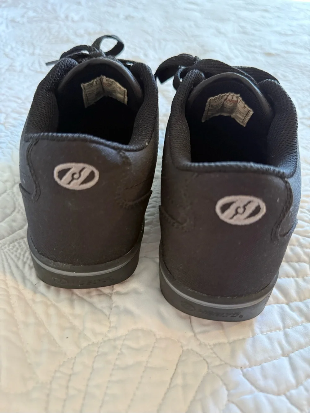 Heelys Black Canvas Lace-Up Skate Shoes